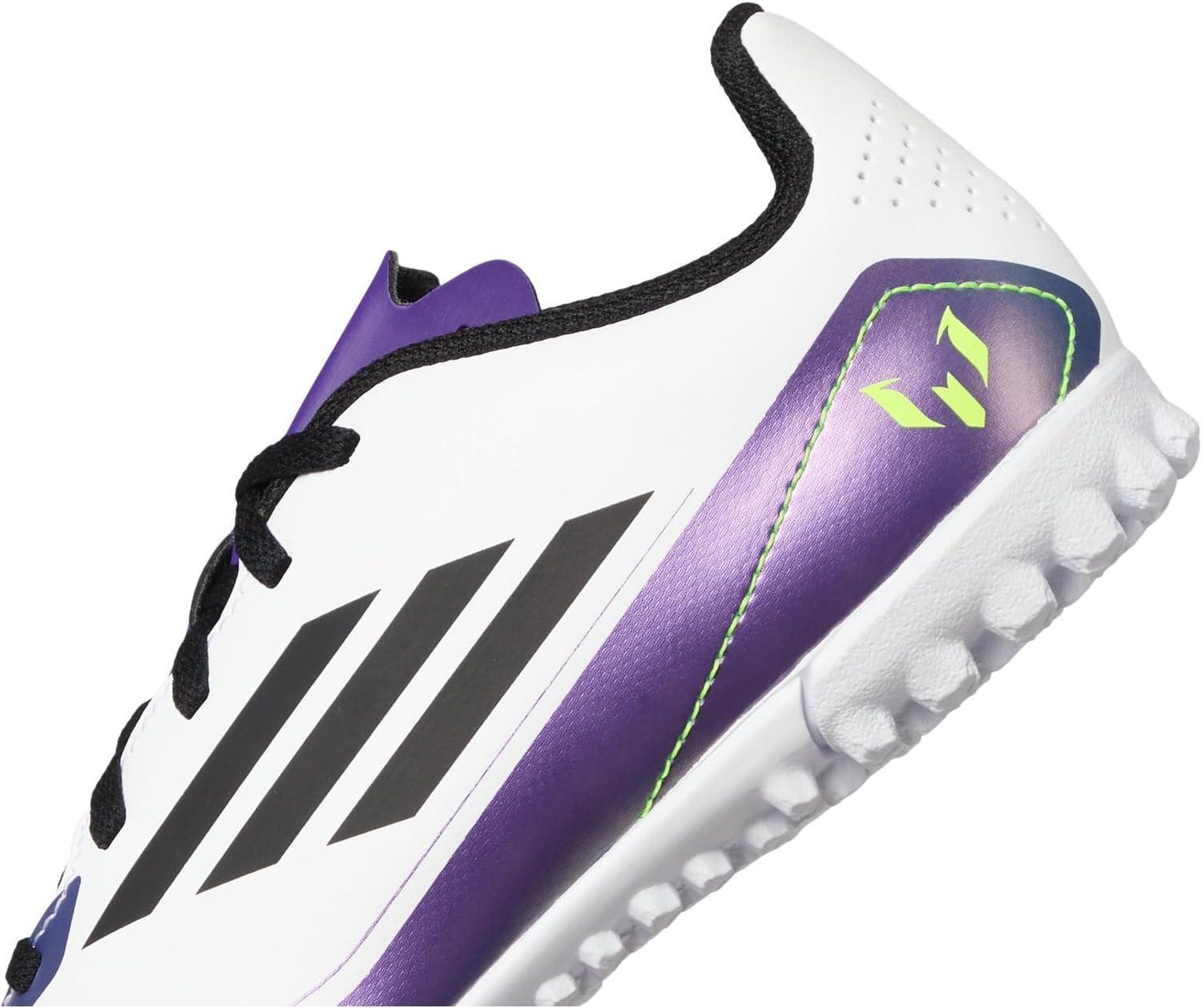 image:imageAdidas UnisexChild F50 Club Messi TurfWhiteBlackUnity Purple