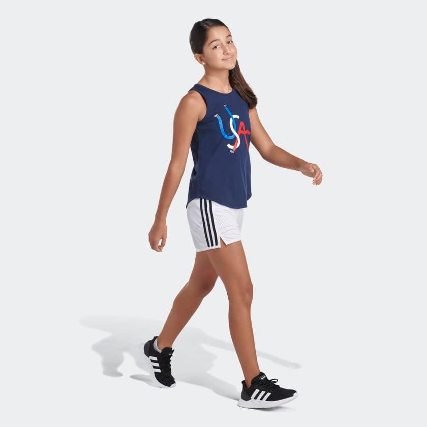 image:imageadidas Girls Sleeveless Curved Hem TankCollegiate Navy