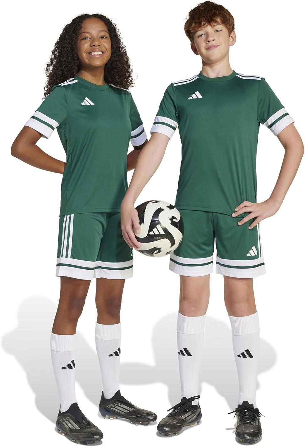 image:imageadidas Kids Squadra 25 ShortsTeam Dark GreenWhite