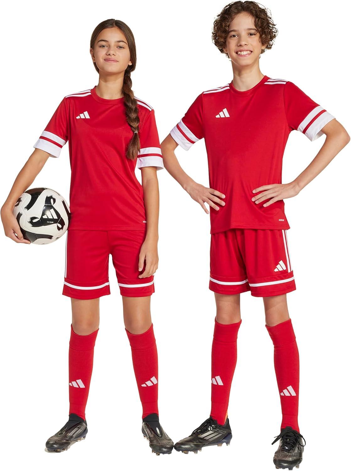 image:imageadidas Kids Squadra 25 ShortsTeam Power RedTeam Power RedWhite