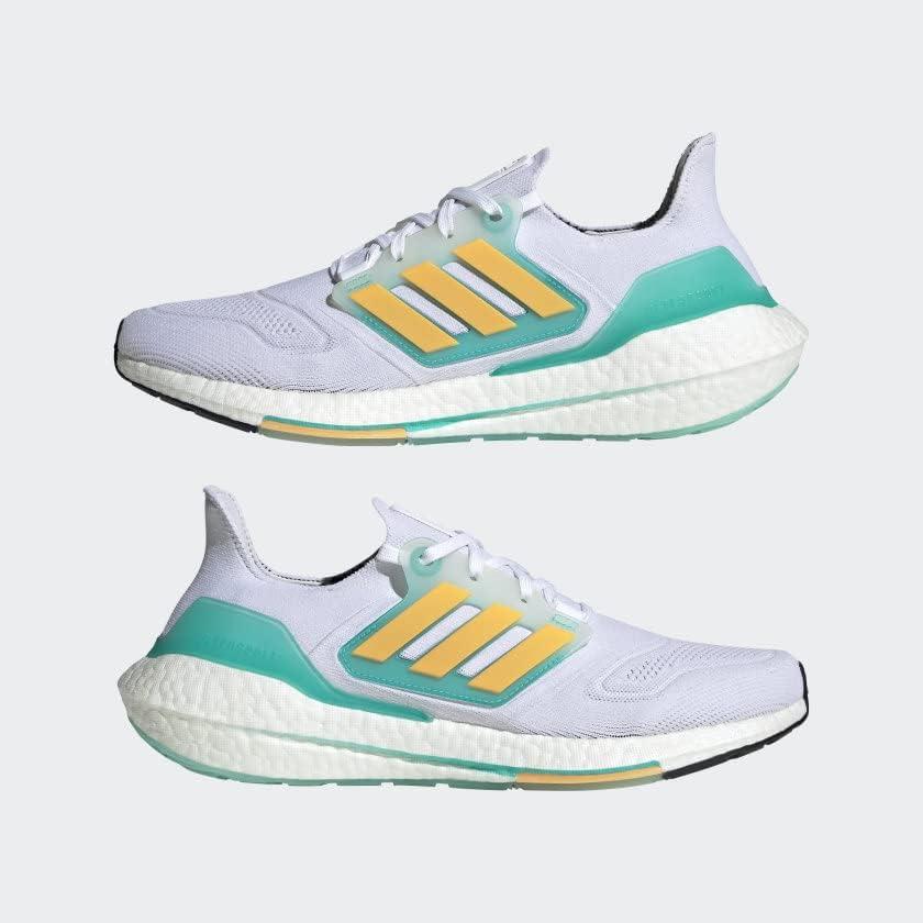 image:imageadidas Mens Ultraboost 22 Running ShoeCloud WhiteFlash OrangeMint Rush