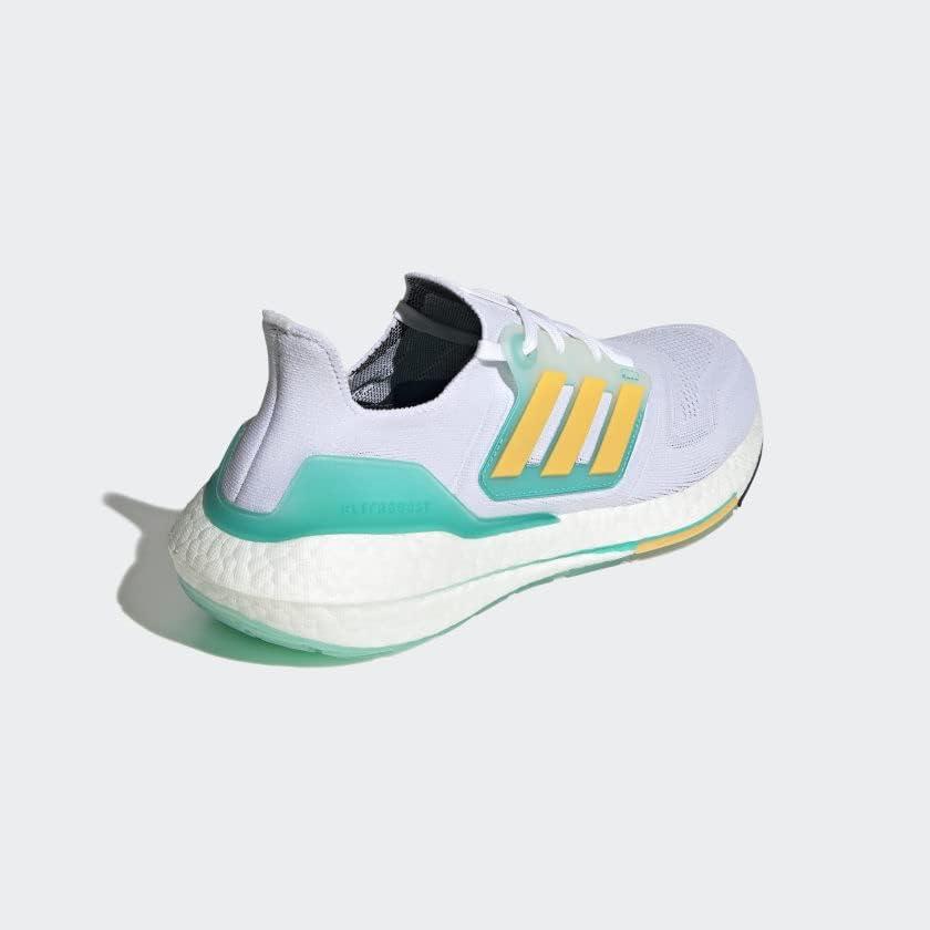 image:imageadidas Mens Ultraboost 22 Running ShoeCloud WhiteFlash OrangeMint Rush