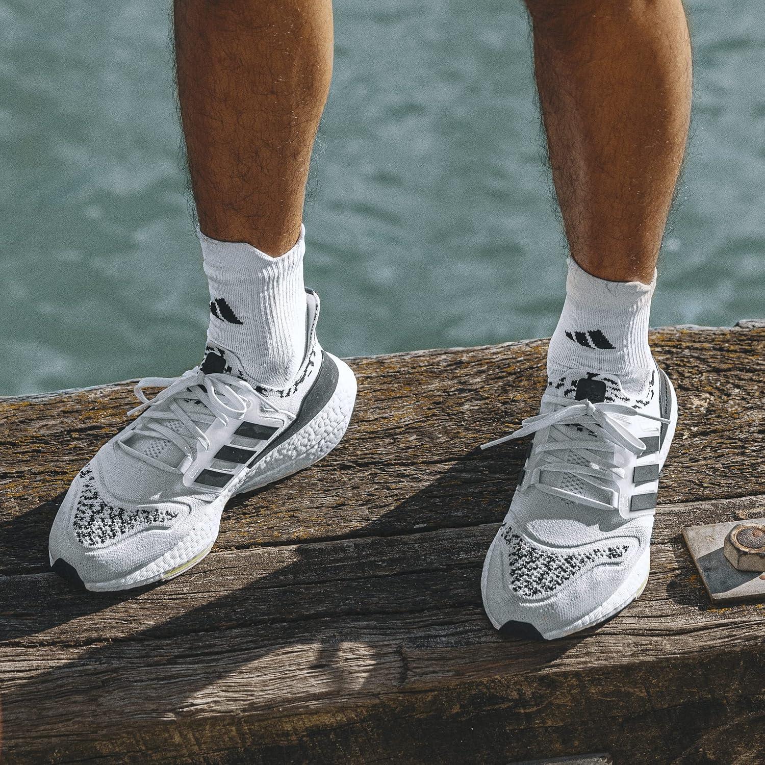 image:imageadidas Mens Ultraboost 22 Running ShoeNon Dyed Core Black Almost Lime