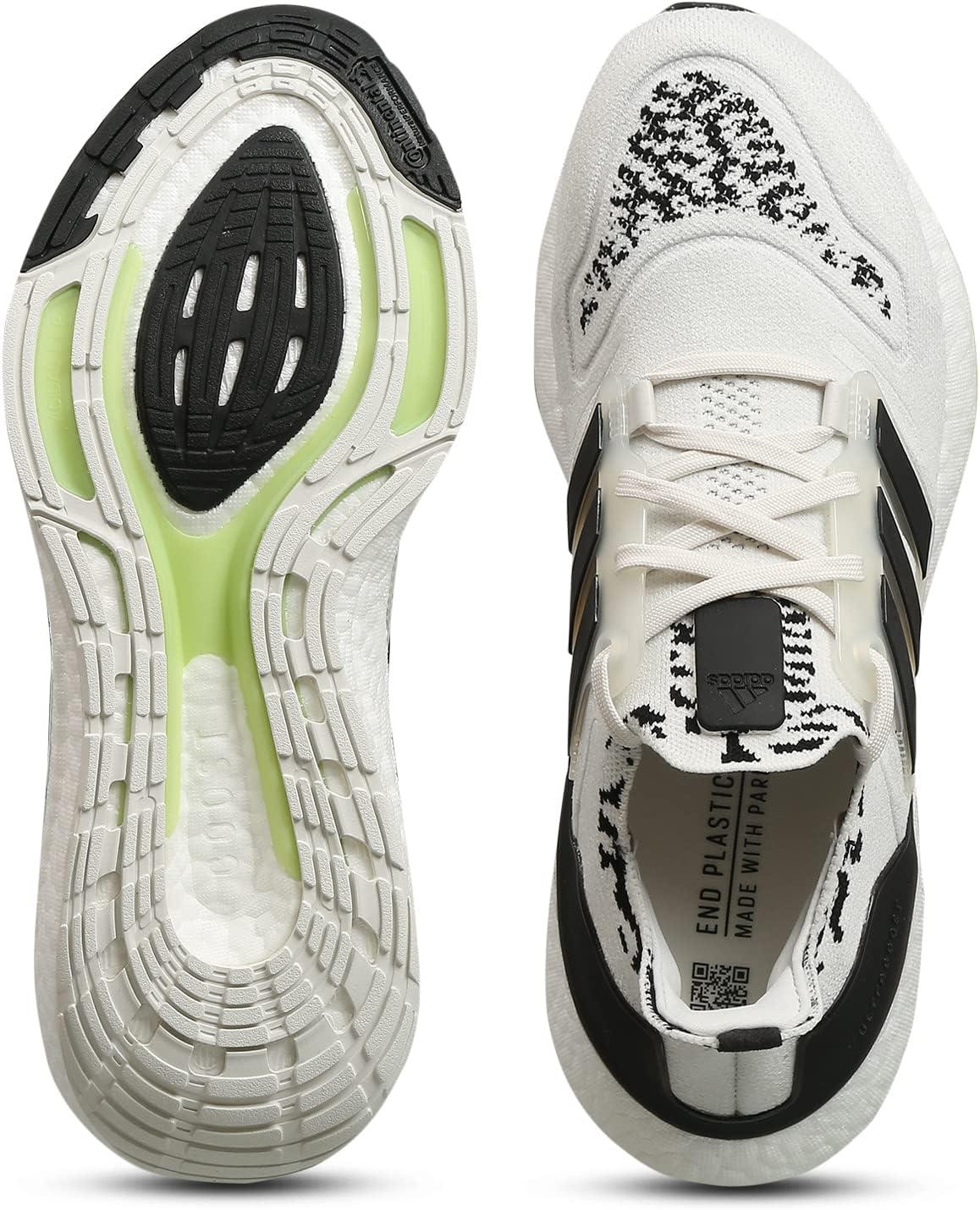 image:imageadidas Mens Ultraboost 22 Running ShoeNon Dyed Core Black Almost Lime