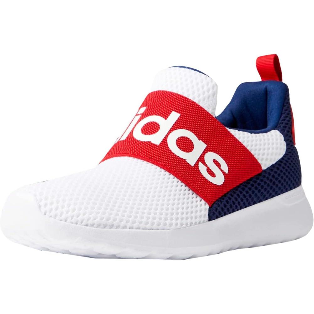 image:imageAdidas Lite Racer Adapt 40 Running ShoesWhiteDark BlueScarlet