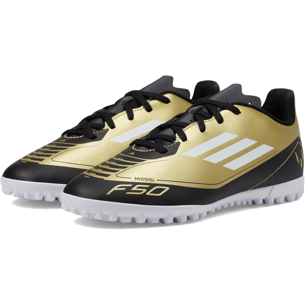 image:imageAdidas UnisexChild F50 Club Messi TurfGold MetallicWhiteBlack