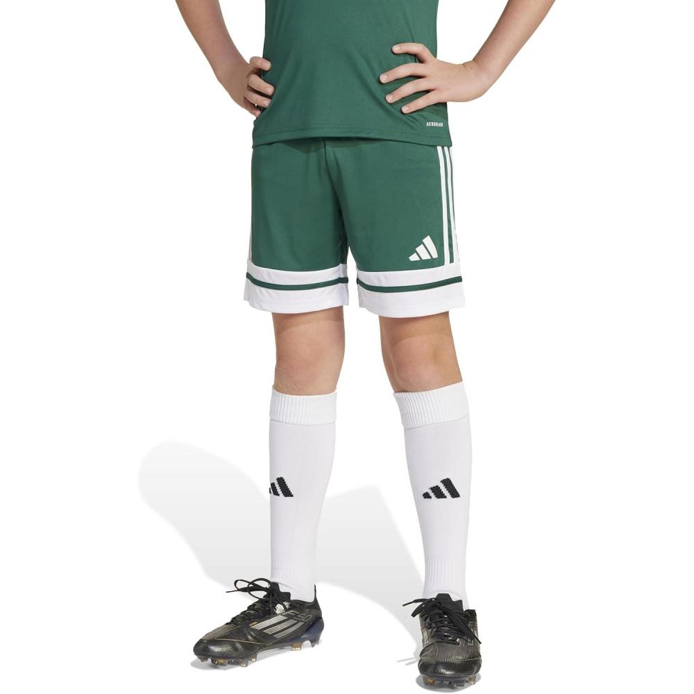 image:imageadidas Kids Squadra 25 ShortsTeam Dark GreenWhite