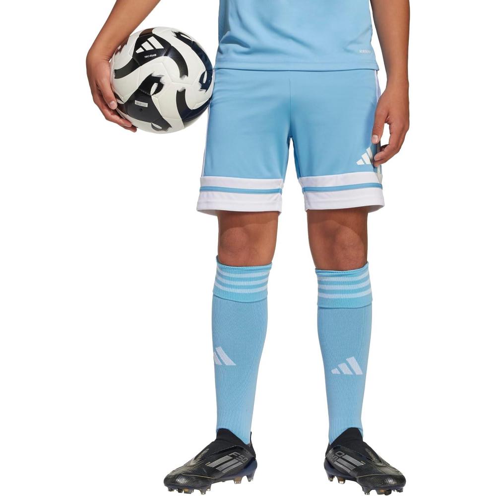 image:imageadidas Kids Squadra 25 ShortsTeam Light BlueWhite