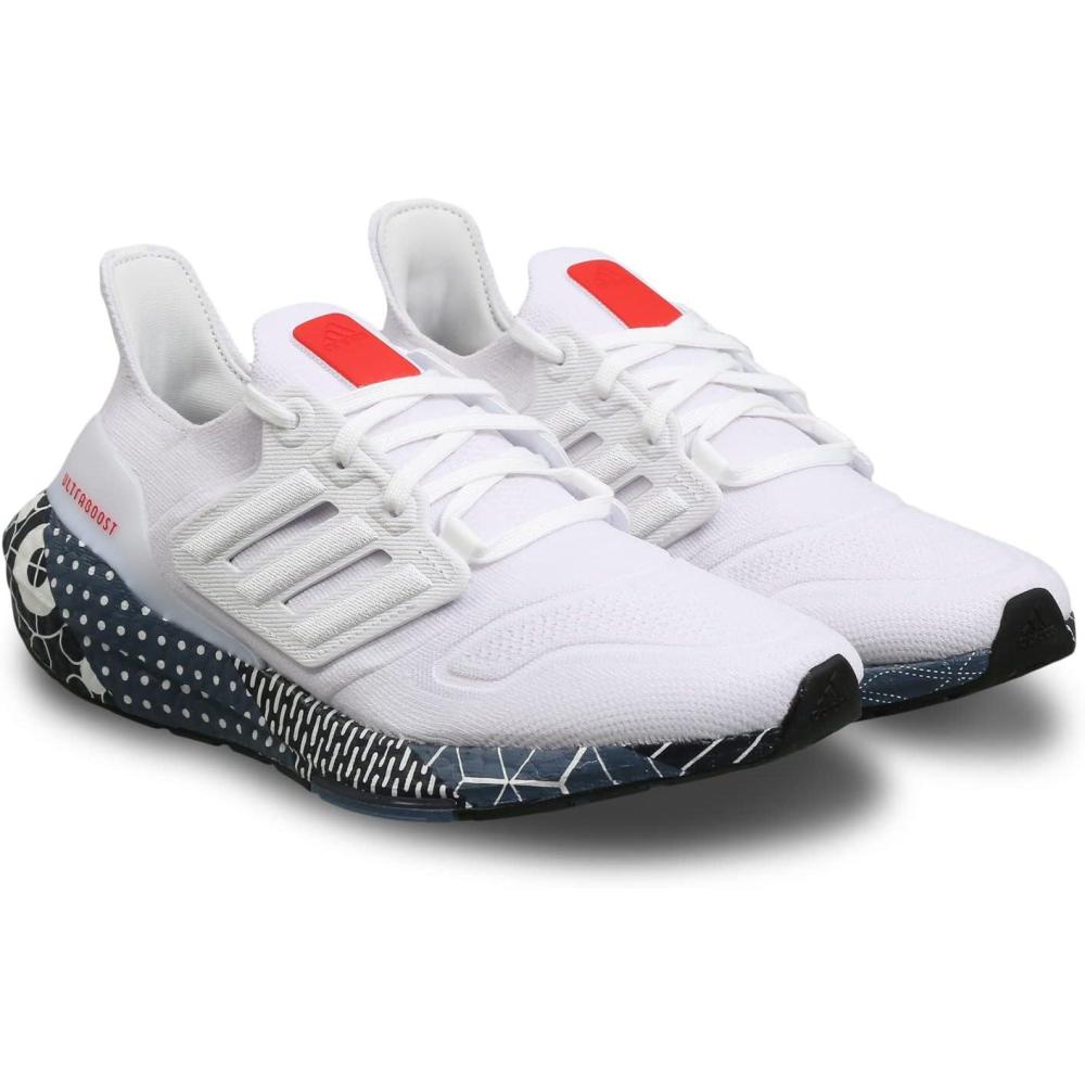 image:imageadidas Mens Ultraboost 22 Running ShoeFtwr White Ftwr White Vivid Red