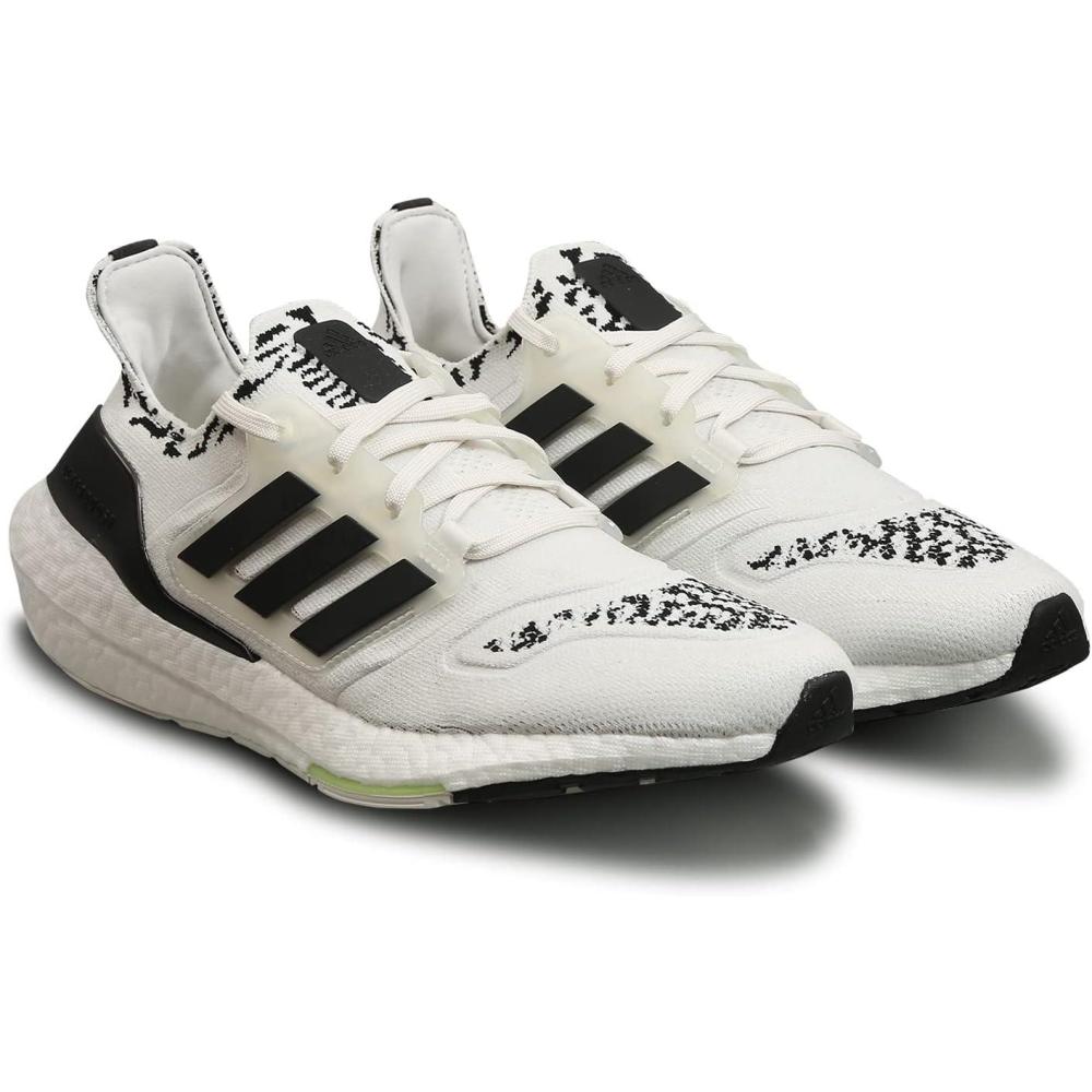 image:imageadidas Mens Ultraboost 22 Running ShoeNon Dyed Core Black Almost Lime