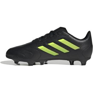 adidas Child-Unisex Goletto VII Firm Ground Soccer Cleats – Kids Soccer Shoe(Black/Lucid Lemon/Black)