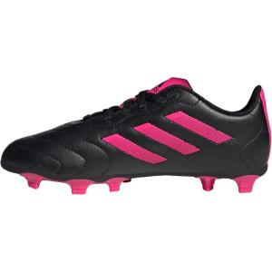 adidas Child-Unisex Goletto VII Firm Ground Soccer Cleats – Kids Soccer Shoe(Black/Team Shock Pink/Black)
