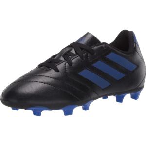 adidas Child-Unisex Goletto VII Firm Ground Soccer Cleats – Kids Soccer Shoe(Core Black/Team Royal Blue/Team Royal Blue)