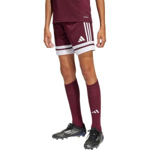 adidas Kids’ Squadra 25 Shorts(Team Maroon/White)