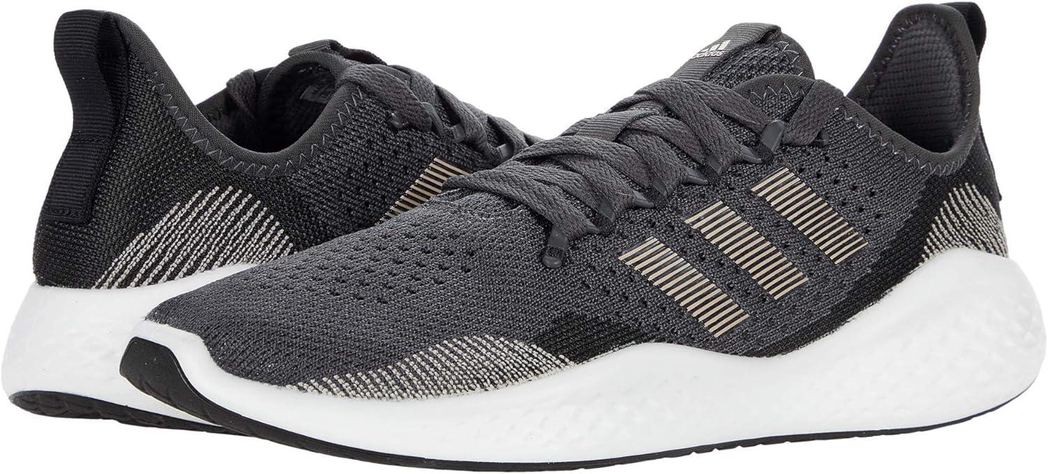 image:imageAdidas Fluidflow 20 Womens Running ShoesBlackChampagne MetallicGrey