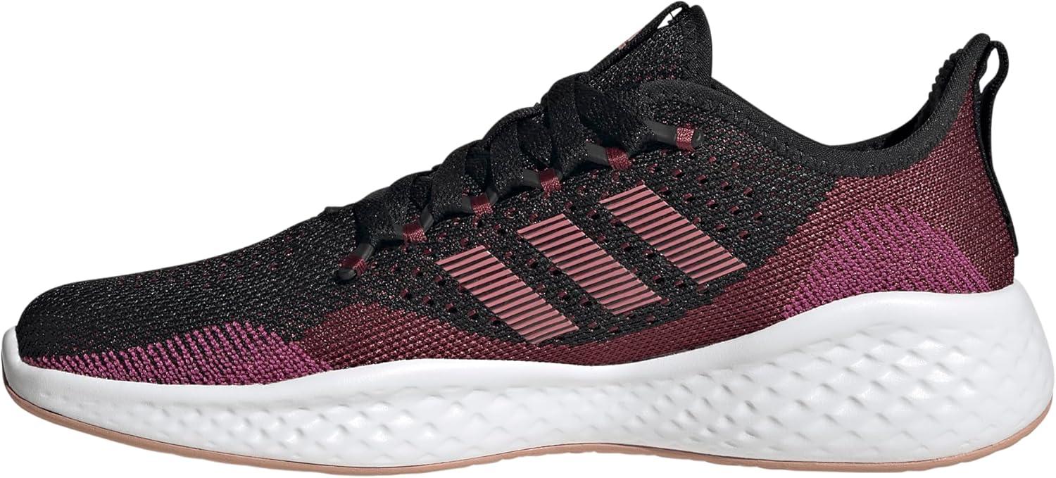 image:imageAdidas Fluidflow 20 Womens Running ShoesBlackPink StrataShadow Red