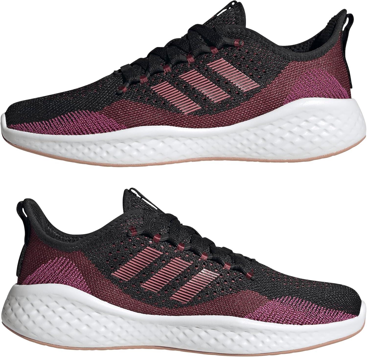 image:imageAdidas Fluidflow 20 Womens Running ShoesBlackPink StrataShadow Red