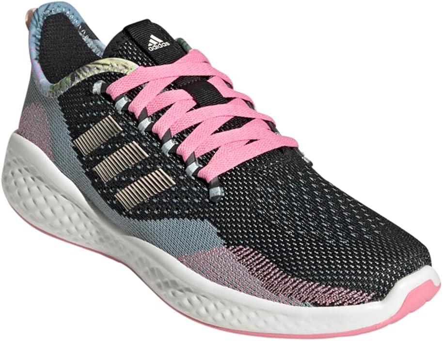 image:imageAdidas Fluidflow 20 Womens Running ShoesCore BlackBliss OrangeBliss Pink