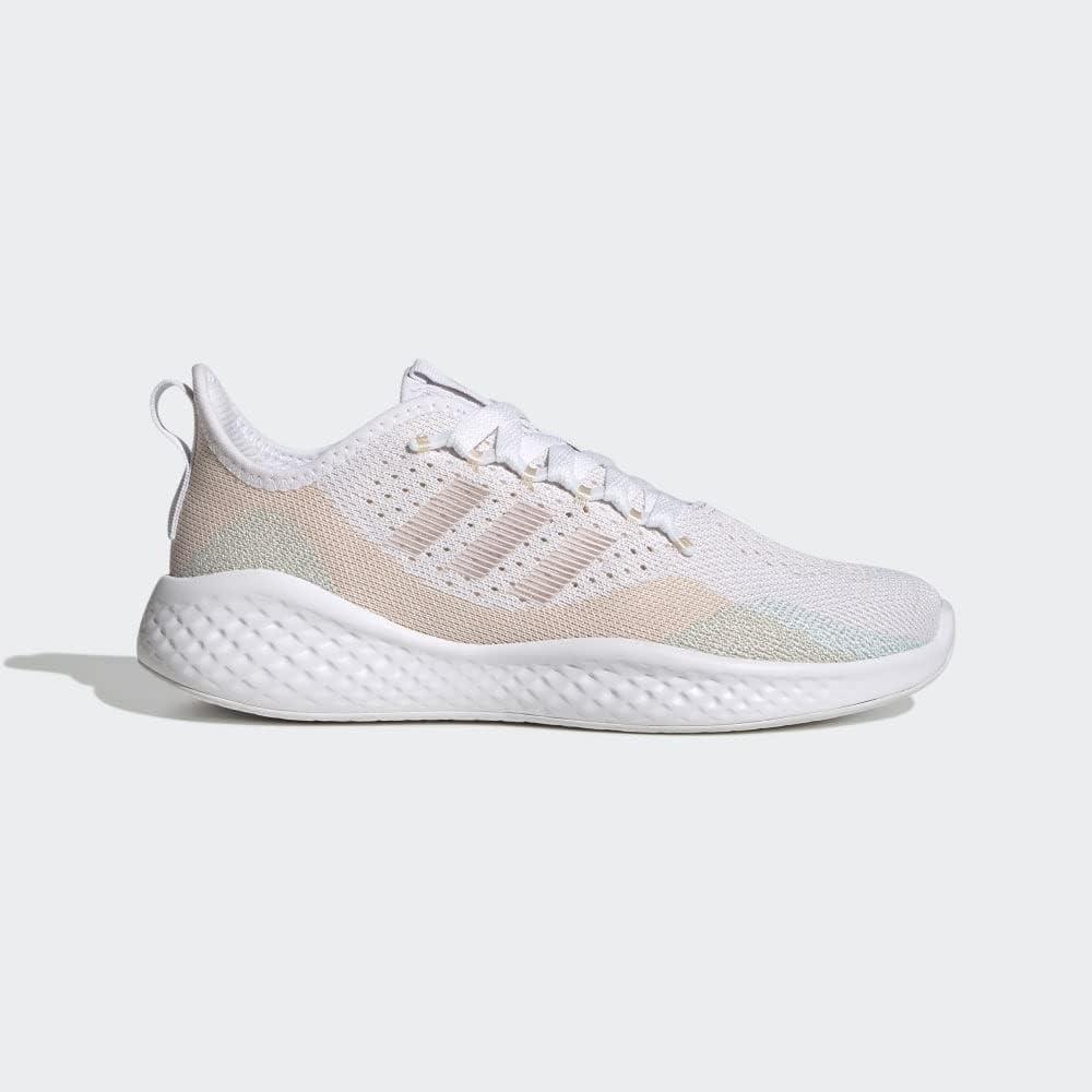 image:imageAdidas Fluidflow 20 Womens Running ShoesFtwr WhiteAlmost PinkBliss Orange