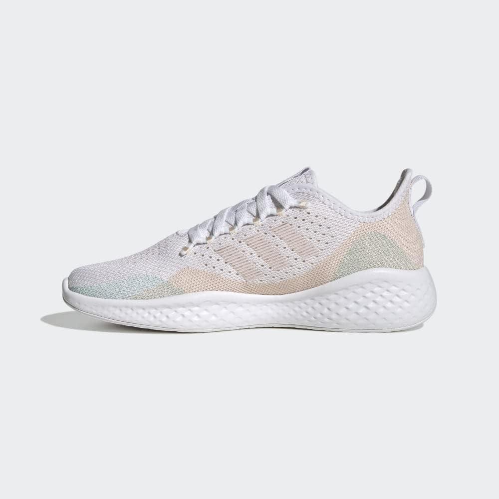 image:imageAdidas Fluidflow 20 Womens Running ShoesFtwr WhiteAlmost PinkBliss Orange