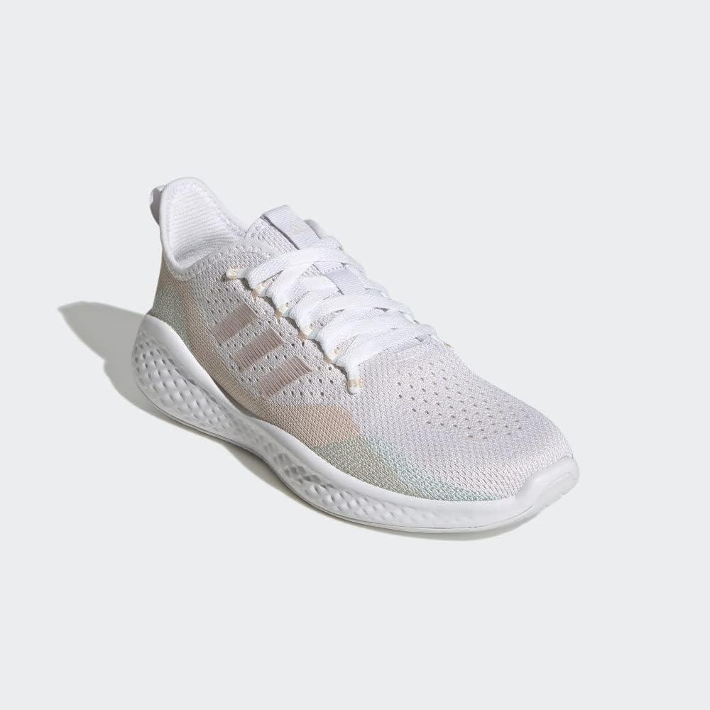 image:imageAdidas Fluidflow 20 Womens Running ShoesFtwr WhiteAlmost PinkBliss Orange