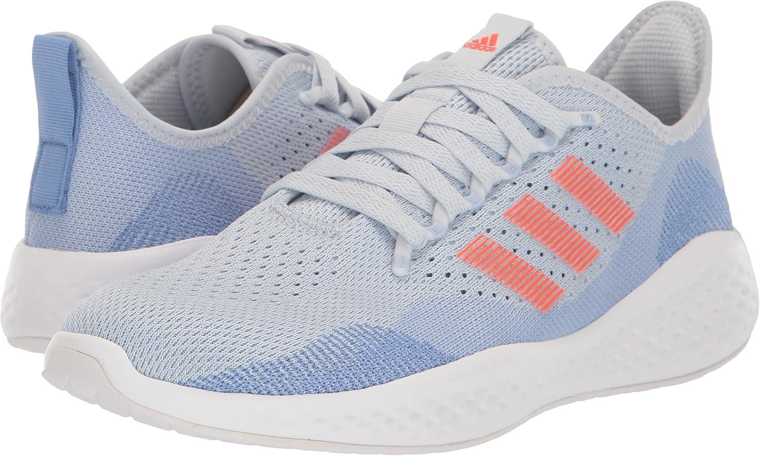 image:imageAdidas Fluidflow 20 Womens Running ShoesHalo BlueSolar RedBlue Dawn