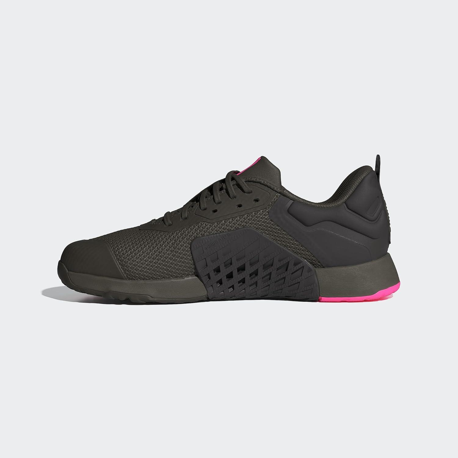 image:imageAdidas UnisexAdult Dropset 3 TrainerShadow OliveBlackLucid Pink