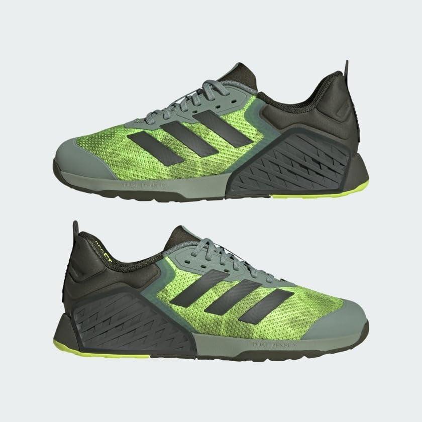 image:imageAdidas UnisexAdult Dropset 3 TrainerSilver GreenNight CargoLucid Lemon