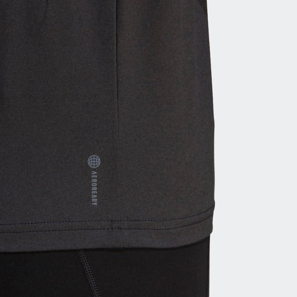 image:imageAdidas Womens Train Essentials 3Stripes TShirtBlackWhite