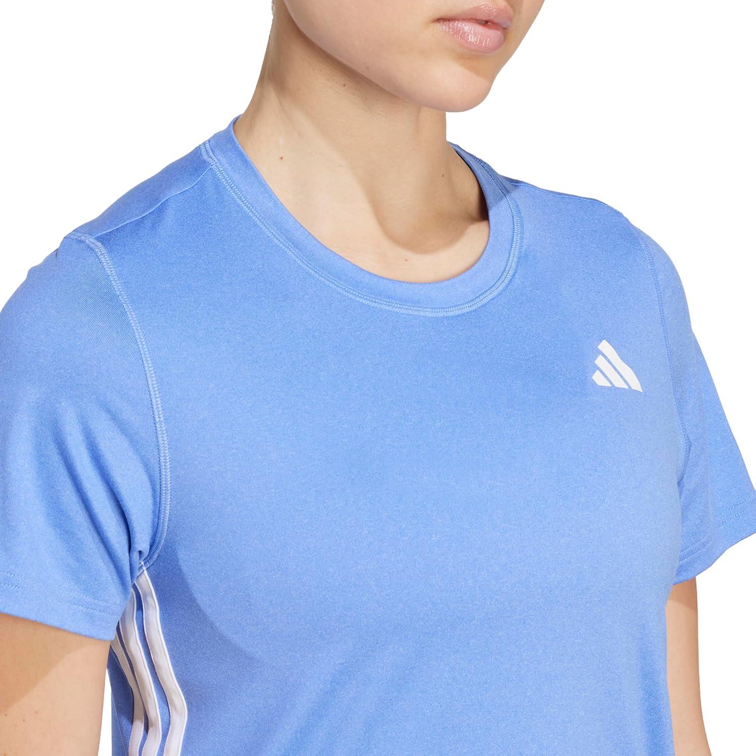 image:imageAdidas Womens Train Essentials 3Stripes TShirtBlue Fusion