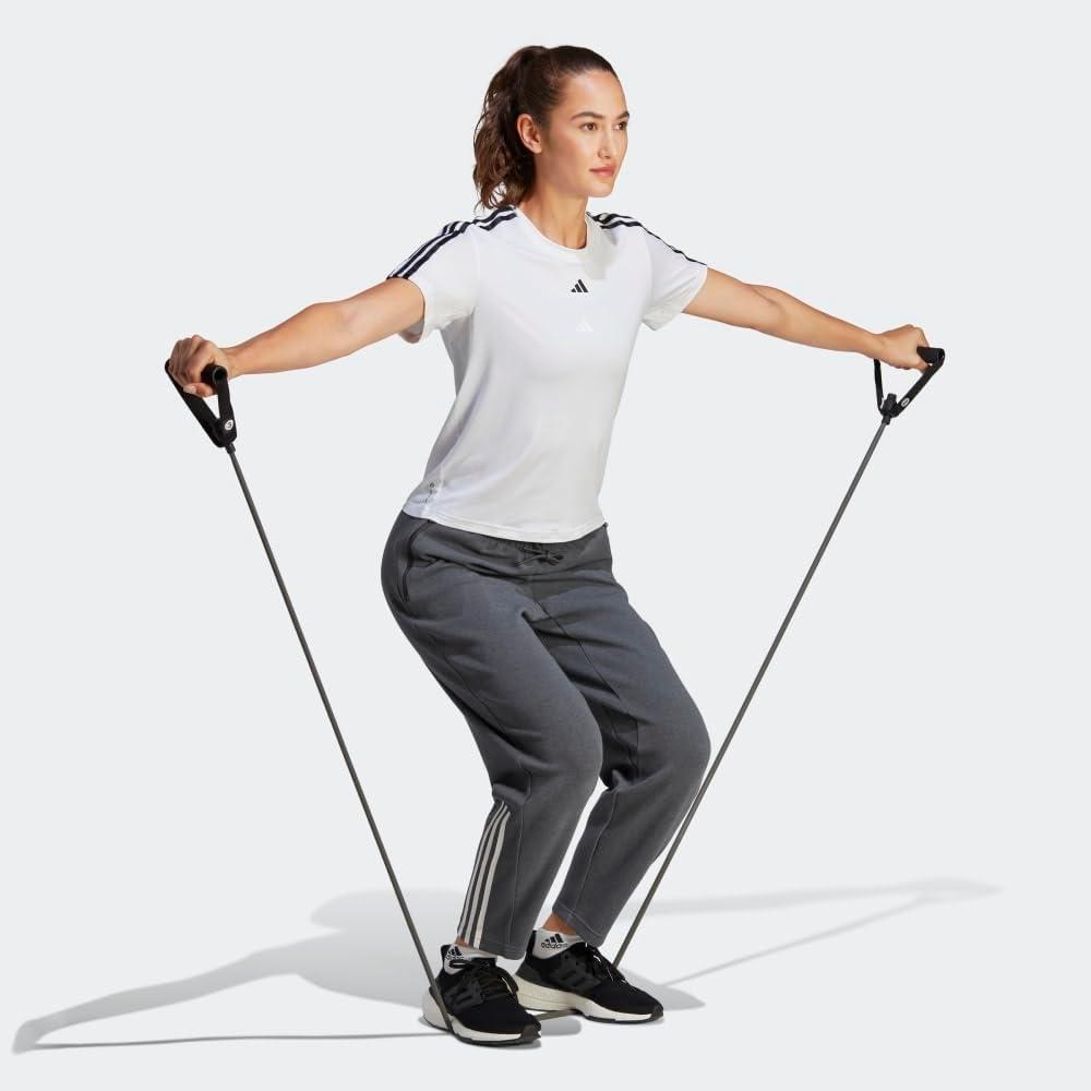 image:imageAdidas Womens Train Essentials 3Stripes TShirtWhiteBlack