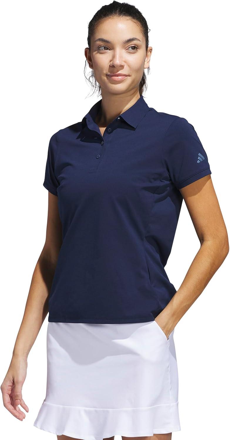 image:imageAdidas Womens Ultimate365 Tour Twistknit Polo ShirtCollegiate Navy