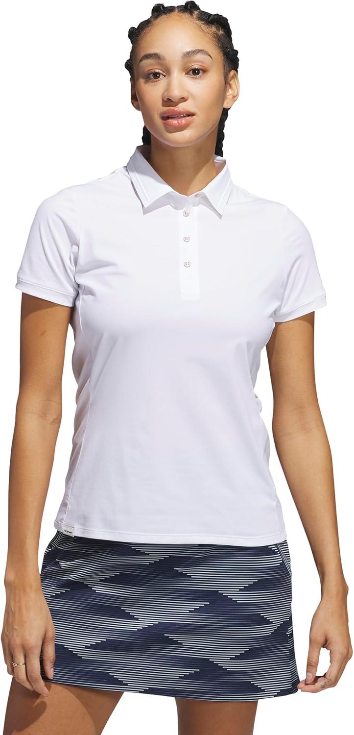 image:imageAdidas Womens Ultimate365 Tour Twistknit Polo ShirtWhite