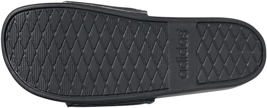 image:imageadidas Unisex Adult Adilette Comfort Slide SandalBlackBlackSilver Metallic