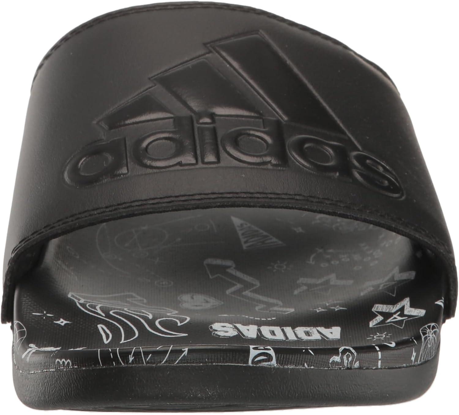 image:imageadidas Unisex Adult Adilette Comfort Slide SandalBlackBlackWhite 2021