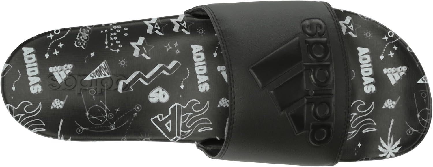 image:imageadidas Unisex Adult Adilette Comfort Slide SandalBlackBlackWhite 2021