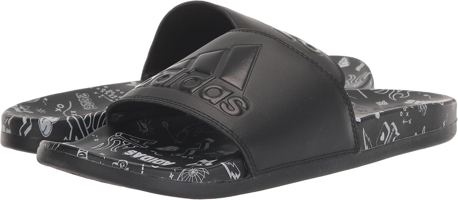 image:imageadidas Unisex Adult Adilette Comfort Slide SandalBlackBlackWhite 2021
