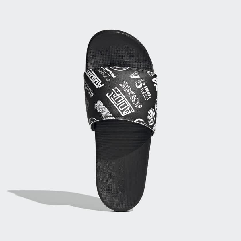 image:imageadidas Unisex Adult Adilette Comfort Slide SandalBlackBlackWhite2021
