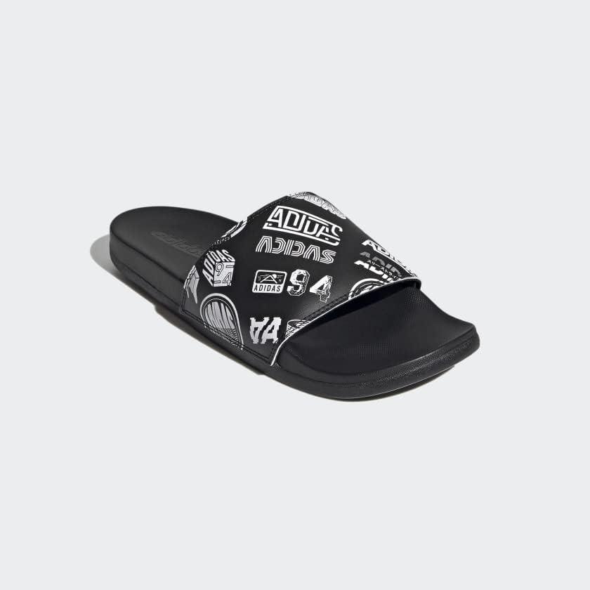 image:imageadidas Unisex Adult Adilette Comfort Slide SandalBlackBlackWhite2021