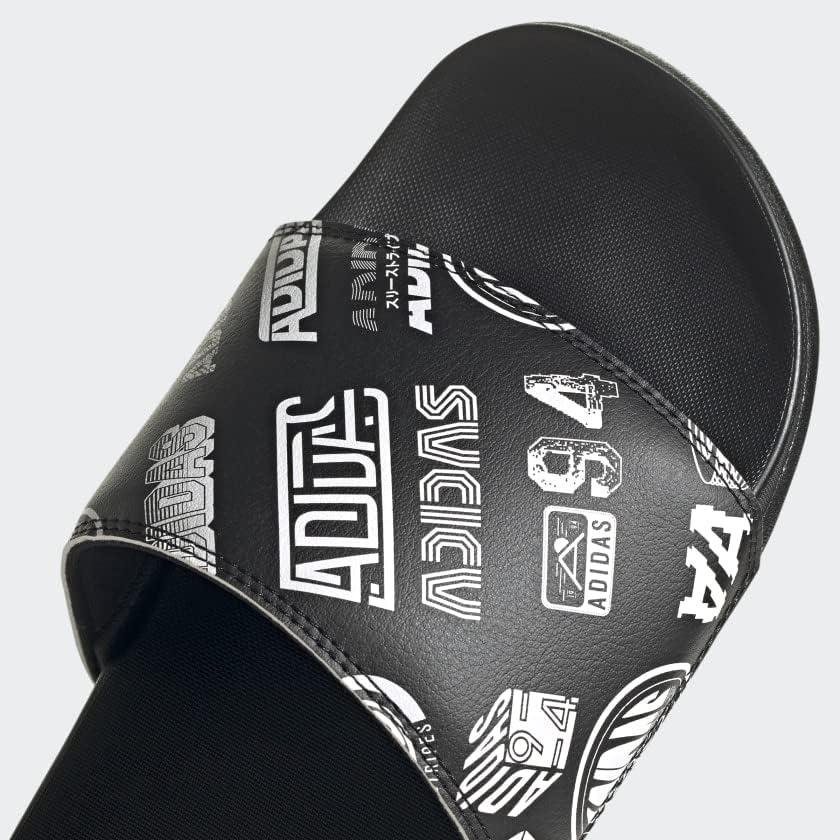 image:imageadidas Unisex Adult Adilette Comfort Slide SandalBlackBlackWhite2021