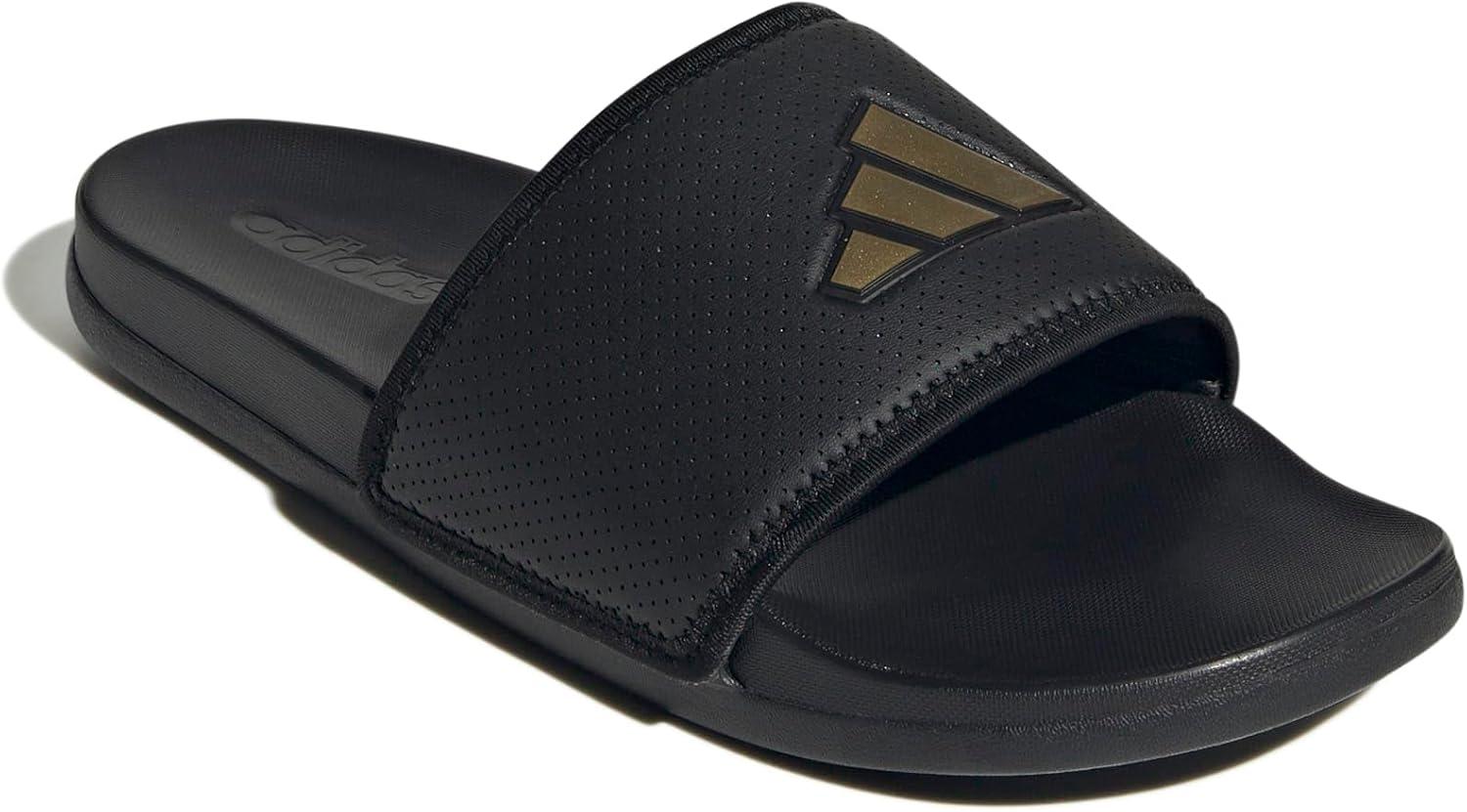 image:imageadidas Unisex Adult Adilette Comfort Slide SandalBlackGold MetallicBlack