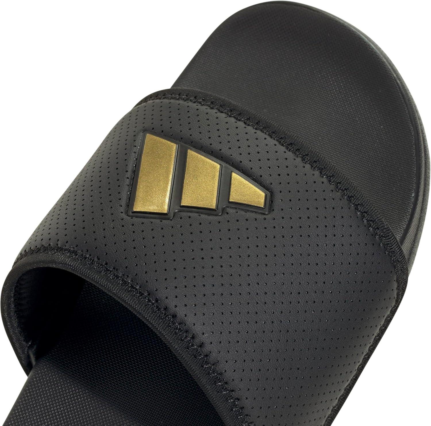 image:imageadidas Unisex Adult Adilette Comfort Slide SandalBlackGold MetallicBlack