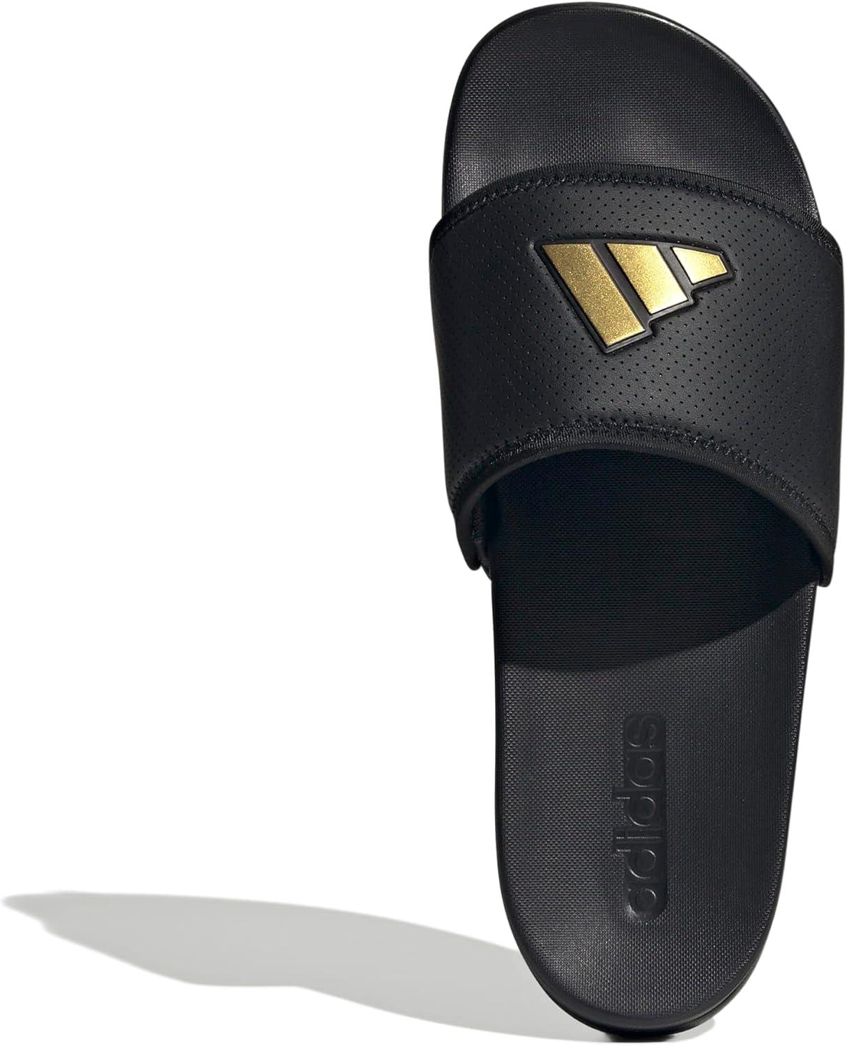 image:imageadidas Unisex Adult Adilette Comfort Slide SandalBlackGold MetallicBlack