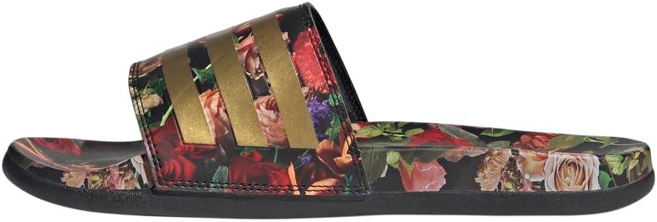 image:imageadidas Unisex Adult Adilette Comfort Slide SandalBlackGold MetallicMulti Color
