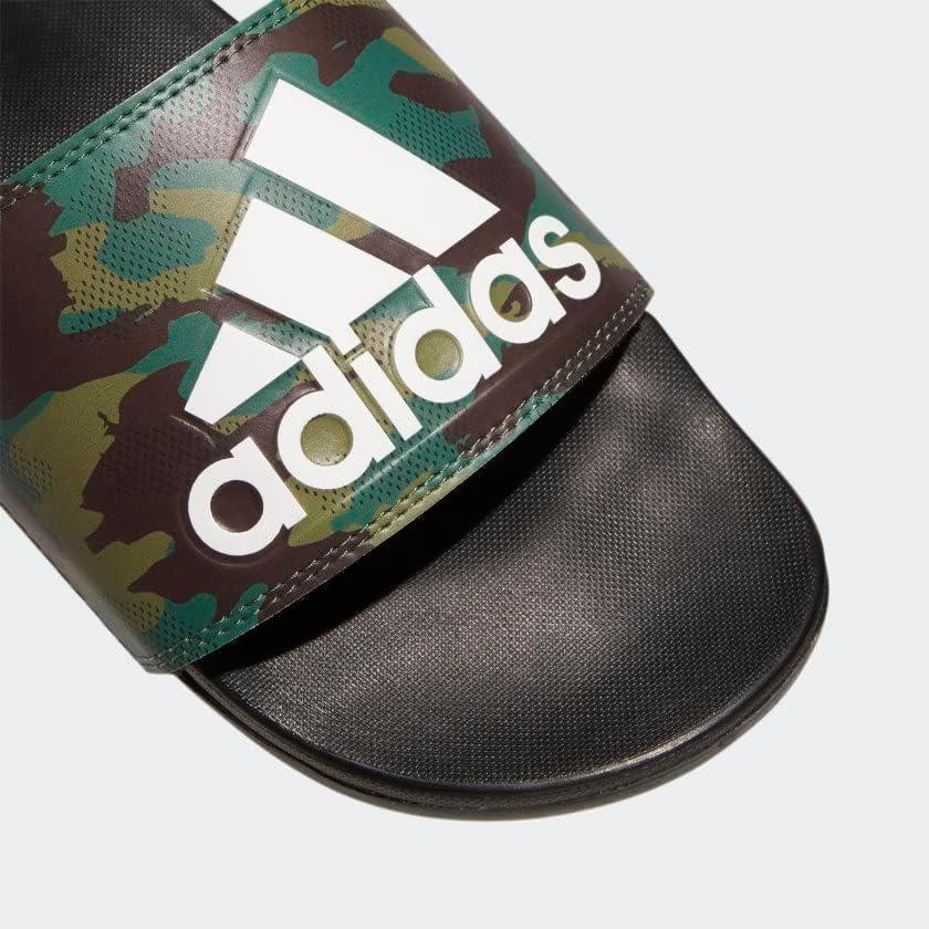 image:imageadidas Unisex Adult Adilette Comfort Slide SandalBlackGreenWhite