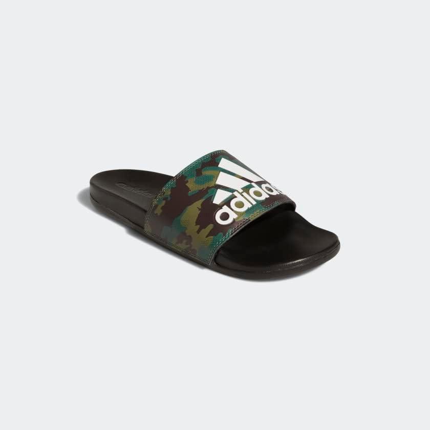 image:imageadidas Unisex Adult Adilette Comfort Slide SandalBlackGreenWhite