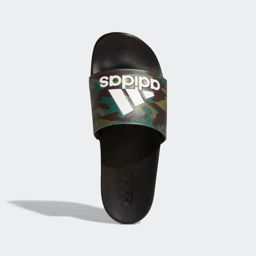 image:imageadidas Unisex Adult Adilette Comfort Slide SandalBlackGreenWhite