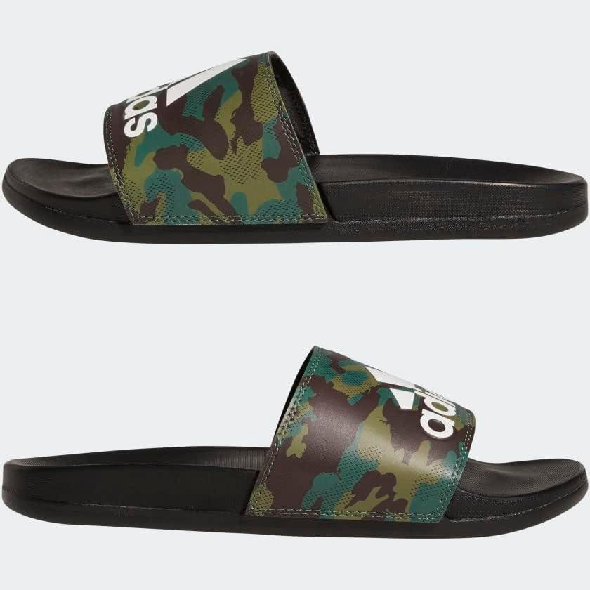 image:imageadidas Unisex Adult Adilette Comfort Slide SandalBlackGreenWhite