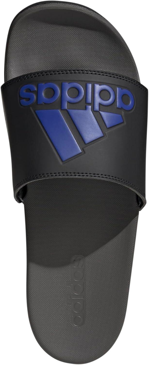 image:imageadidas Unisex Adult Adilette Comfort Slide SandalBlackLucid BlueCharcoal