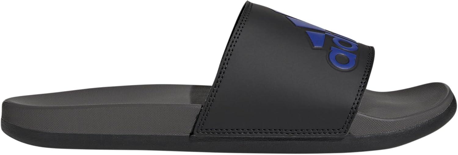 image:imageadidas Unisex Adult Adilette Comfort Slide SandalBlackLucid BlueCharcoal